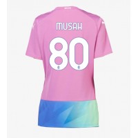 Fotbalové Dres AC Milan Yunus Musah #80 Dámské Alternativní 2023-24 Krátký Rukáv